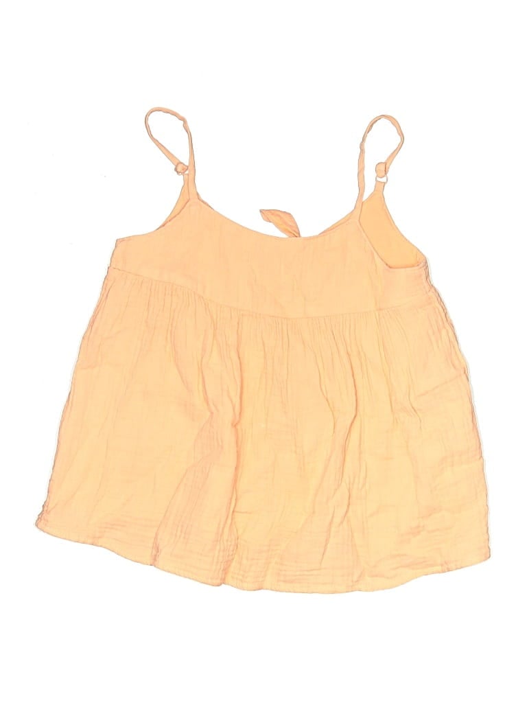 Pre-owned Cat & Jack Kids' Sleeveless Top Yellow Halter Neckline Tops