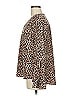 Context 100% Polyester Brown Long Sleeve Blouse Size M - photo 5