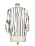 Como Blu 100% Rayon Stripes White 3/4 Sleeve Blouse Size L - photo 2