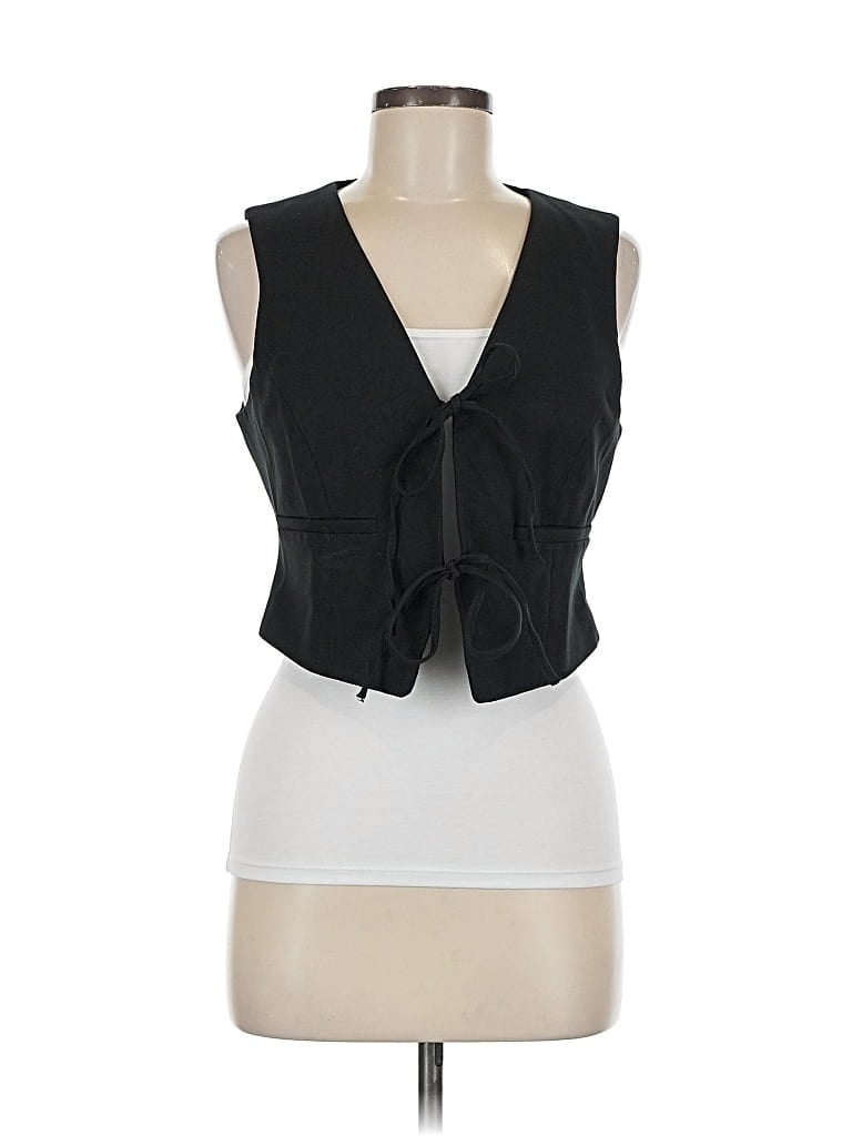 Pre-owned Nasty Gal Inc. Tuxedo Vest In Black