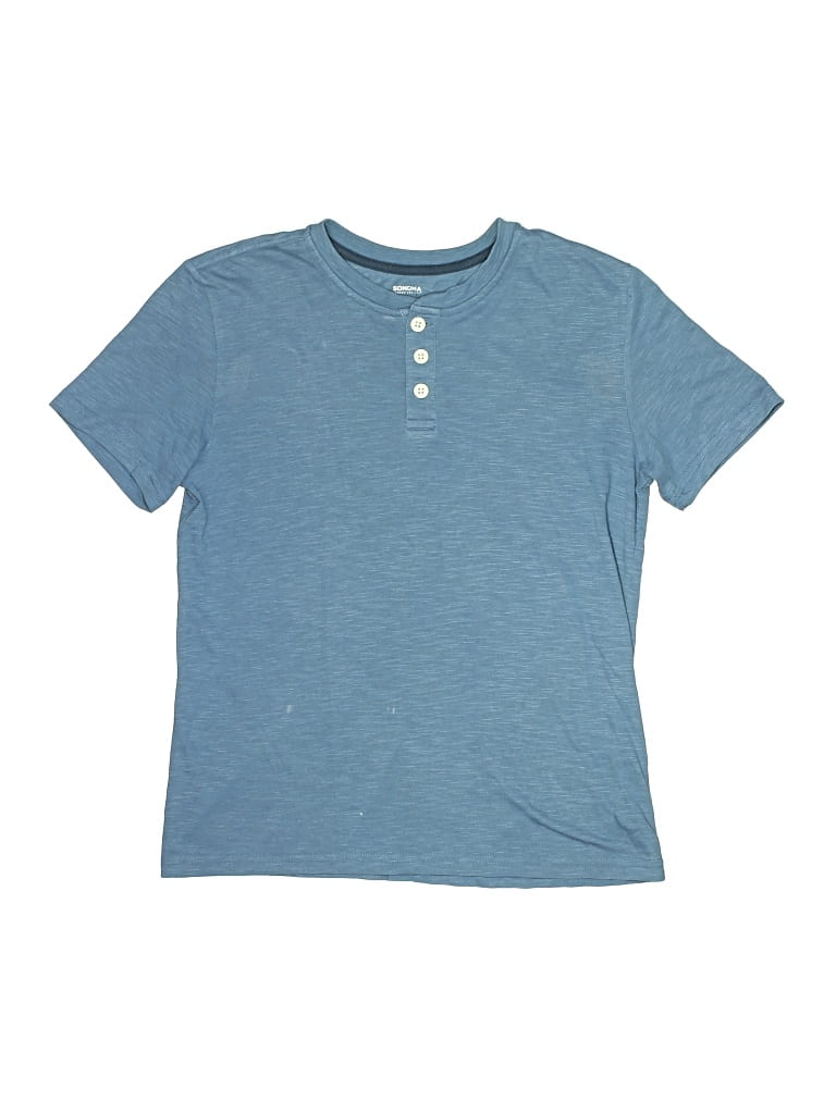 Pre-owned Sonoma Goods For Life Kids' Short Sleeve Top Blue Tops