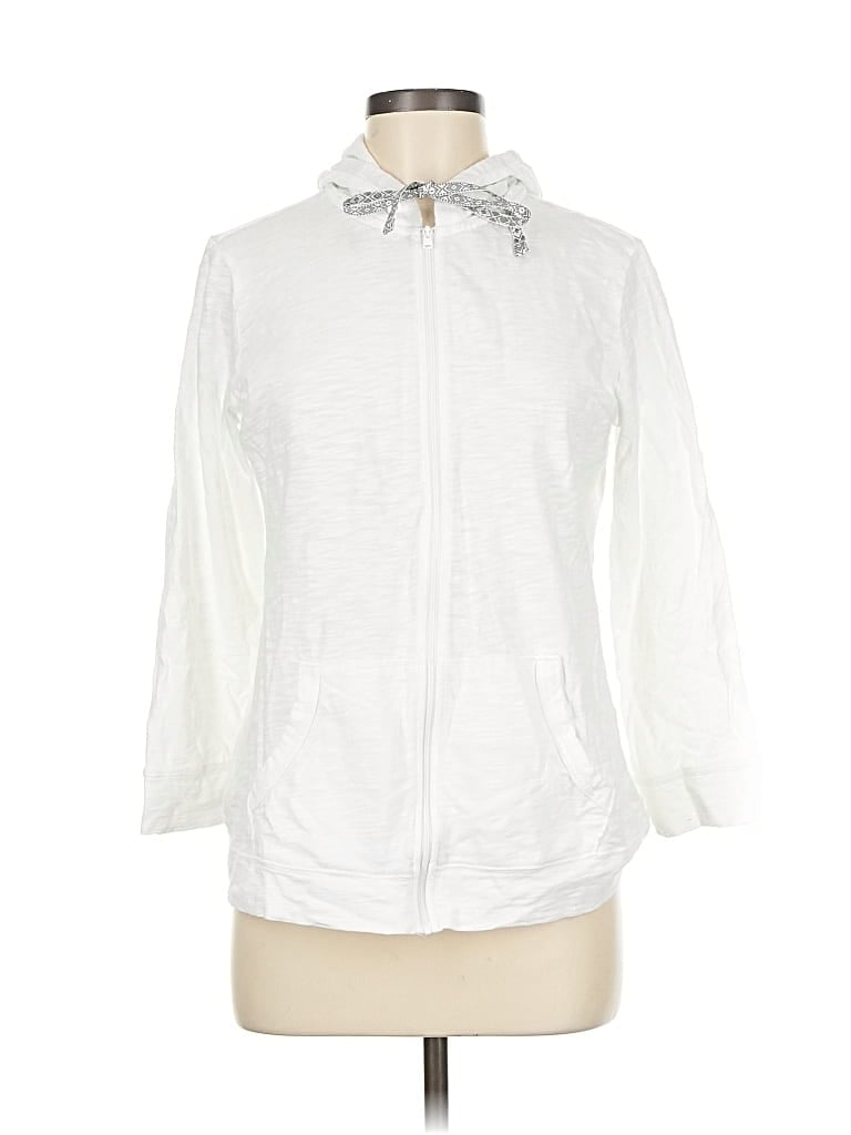 EDDIE BAUER Pre-owned Cardigan Sweater In White