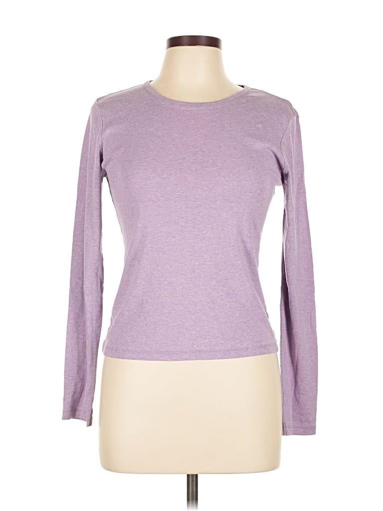 Pre-owned Moda International Long Sleeve T-shirt In Purple