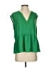 Max Studio 100% Polyester Green Sleeveless Blouse Size XS - photo 1