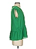 Max Studio 100% Polyester Green Sleeveless Blouse Size XS - photo 4