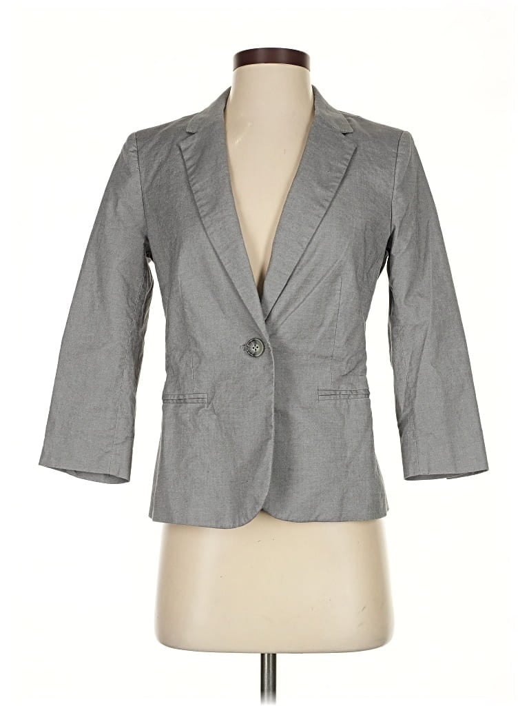 Pre-owned Banana Republic Factory Store Blazer Jacket In Gray
