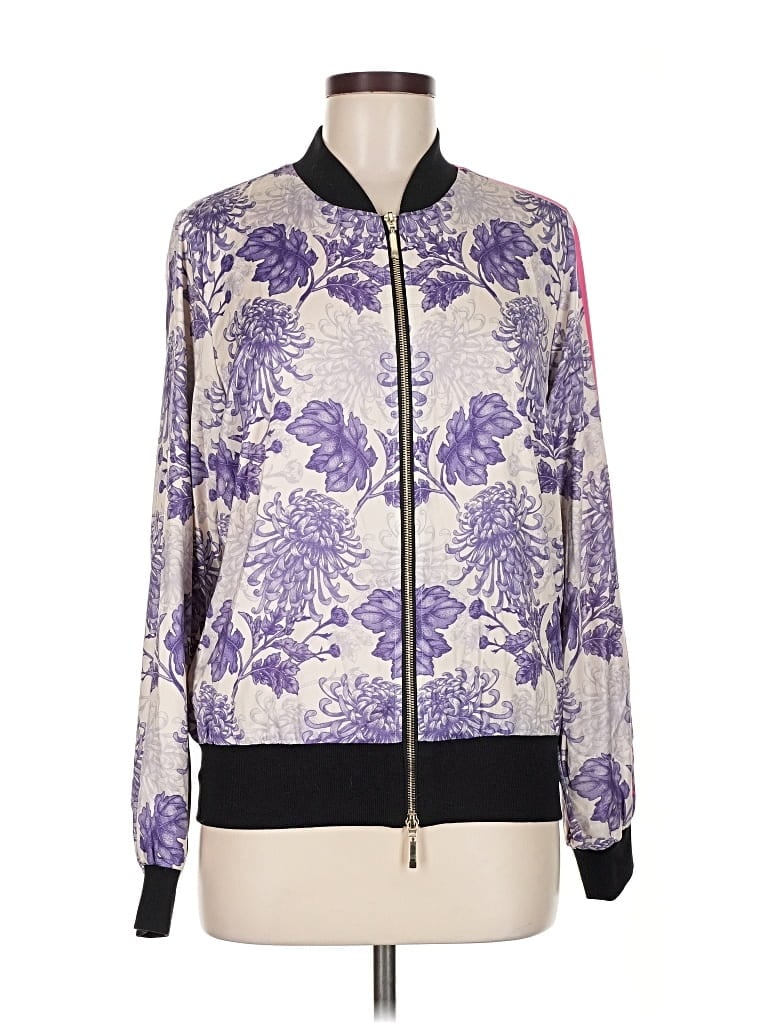 Chris Gramer Cardigan Sweater In Purple