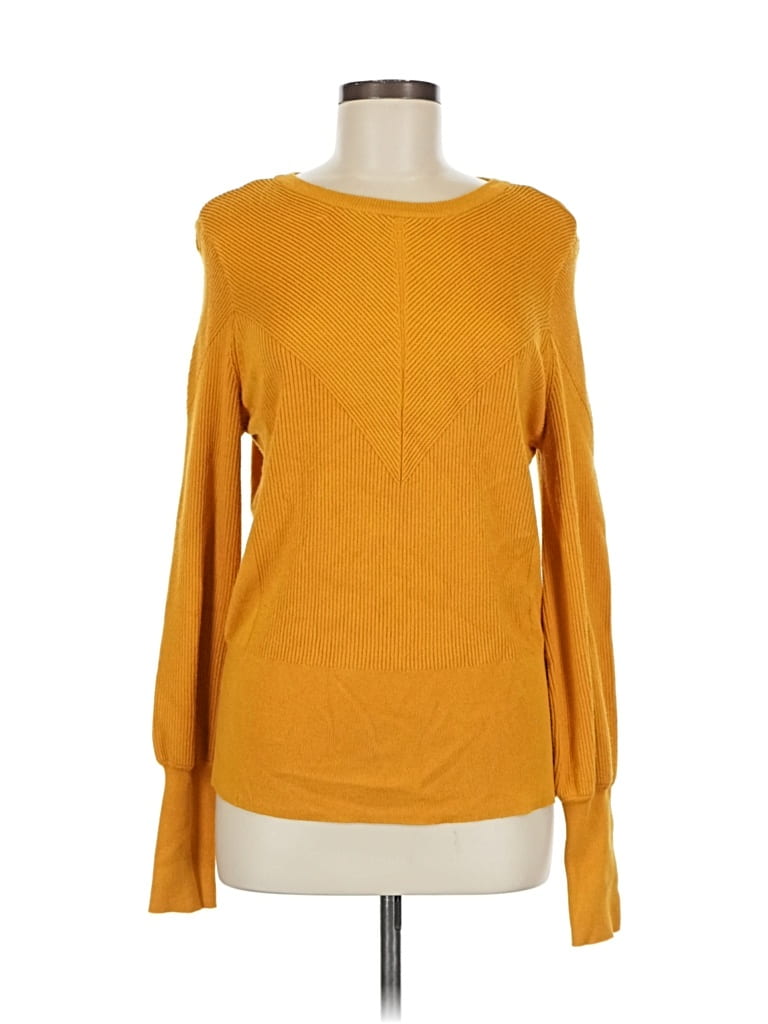 APT. 9 Pre-owned Pullover Sweater In Yellow