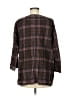 etc! Argyle Brown 3/4 Sleeve Blouse Size M - photo 2