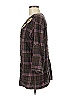 etc! Argyle Brown 3/4 Sleeve Blouse Size M - photo 5