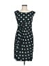 DressBarn Polka Dots Teal Black Cocktail Dress Size 8 (petite) - photo 1