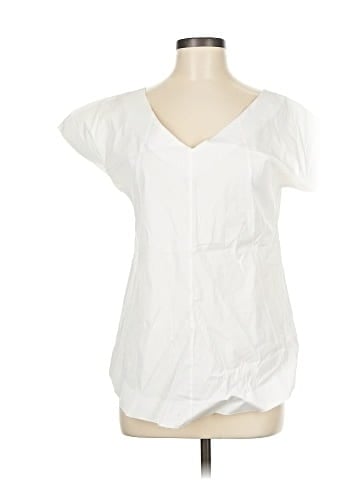 Lafayette 148 New York Short Sleeve Blouse (view 1)