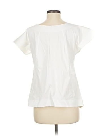 Lafayette 148 New York Short Sleeve Blouse (view 2)