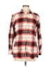 Columbia 100% Cotton Plaid Red Long Sleeve Button-Down Shirt Size M - photo 1