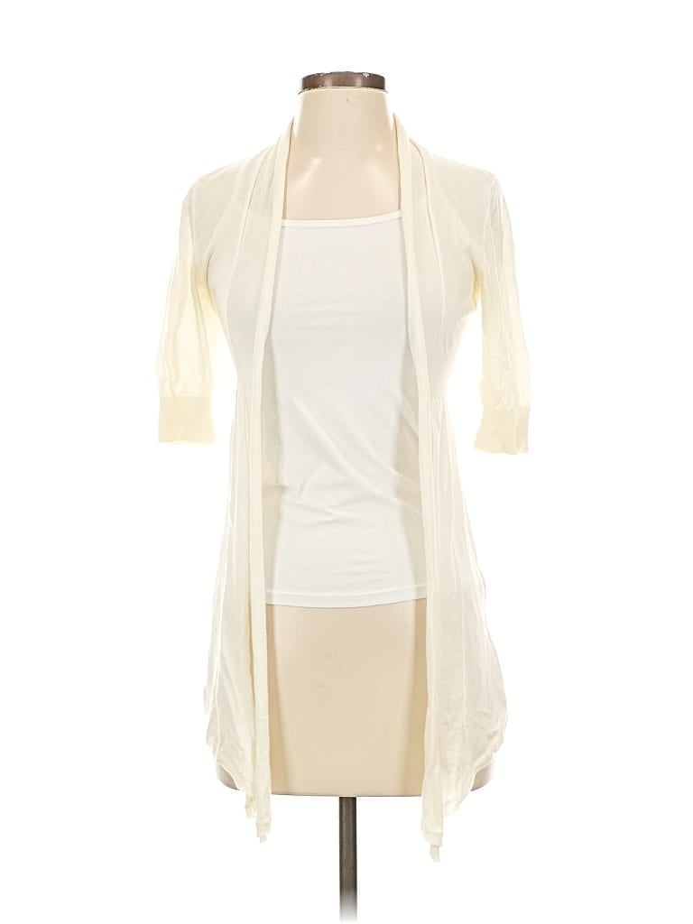 Pre-owned Express Cardigan Sweater In White