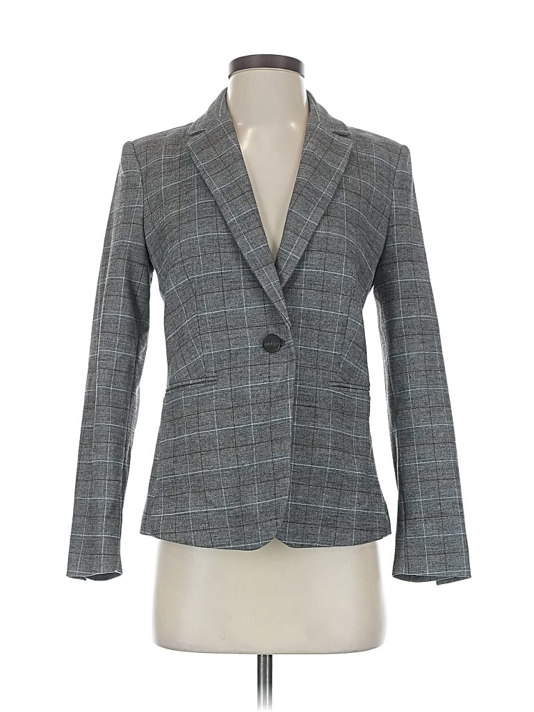 Pre-owned Mng Blazer Jacket In Gray
