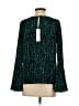 L'Agence Animal Print Green Teal Long Sleeve Blouse Size XS (0) - photo 2