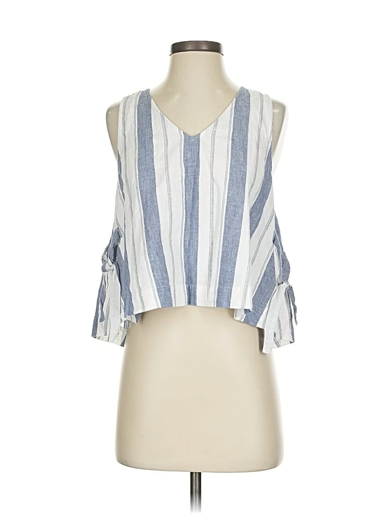 Pre-owned Madewell Sleeveless Blouse In Blue