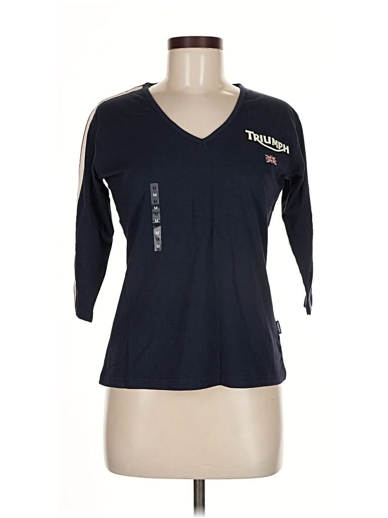 Triumph 3/4 Sleeve T-shirt In Black