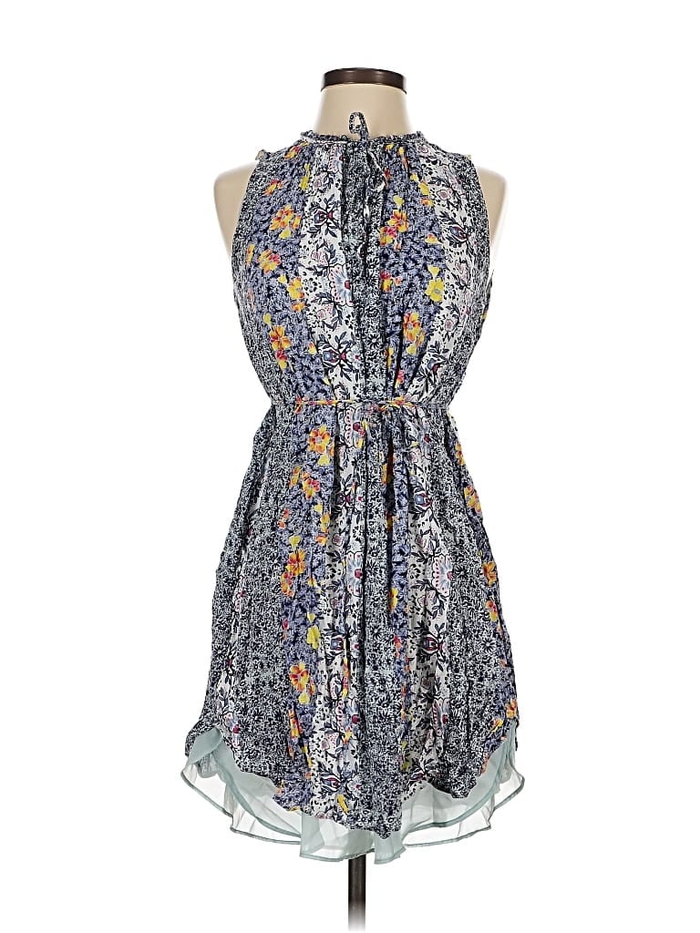 Pre-owned Ann Taylor Loft Casual Dress In Gray