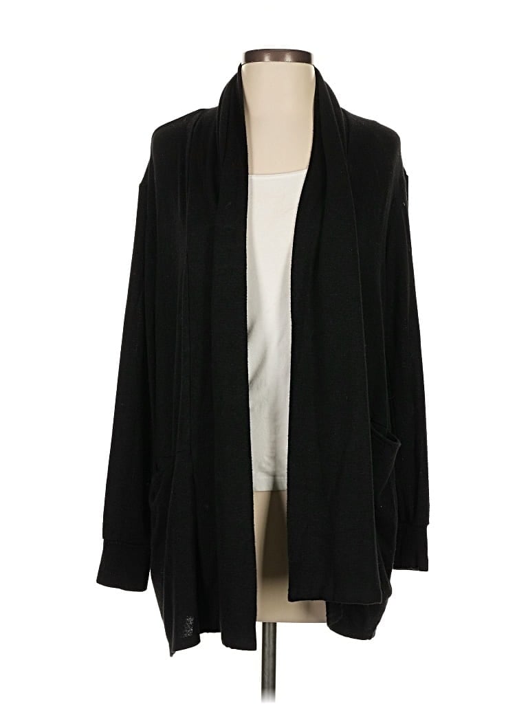 Pre-owned H By Halston Cardigan Sweater In Black