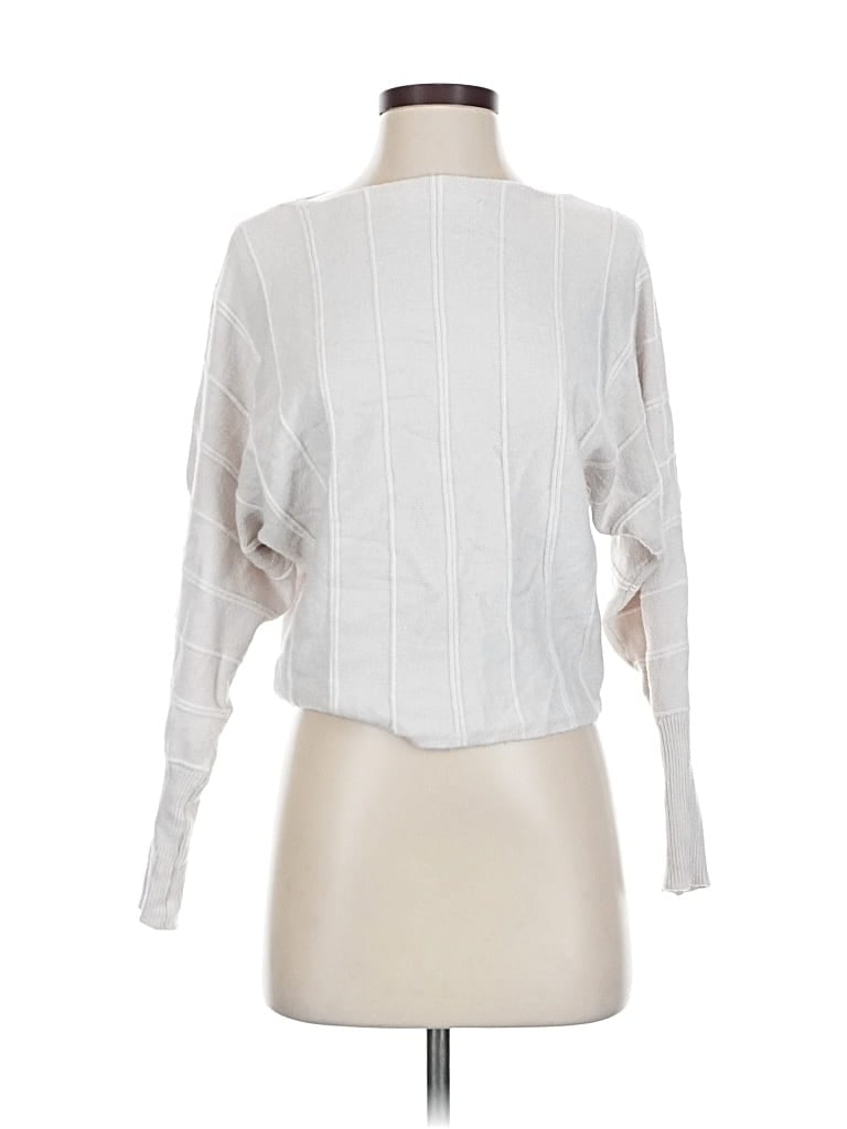 Pre-owned M Magaschoni Cardigan Sweater In White