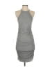Lanston Solid Gray Casual Dress Size S - photo 1
