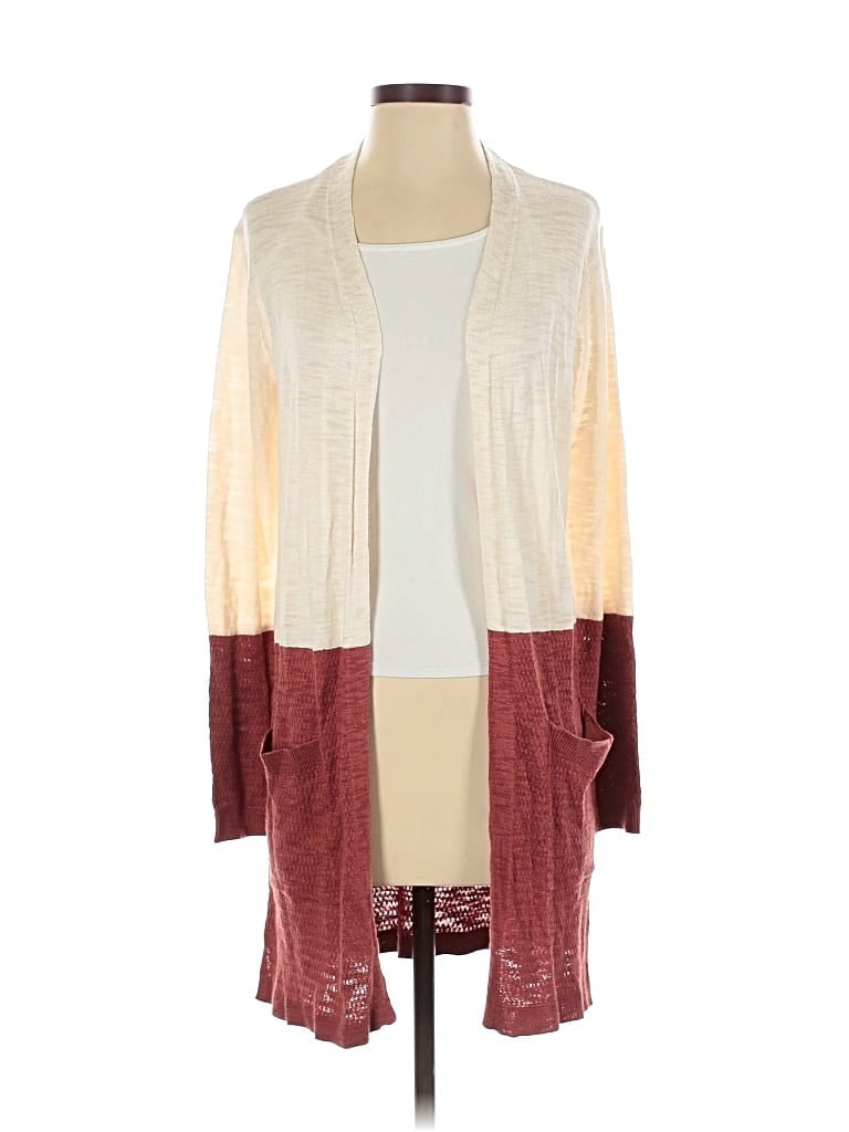Pre-owned Maurices Cardigan Sweater In Burgundy