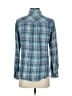 Rails 100% Rayon Plaid Teal Long Sleeve Button-Down Shirt Size S - photo 2