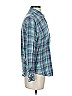 Rails 100% Rayon Plaid Teal Long Sleeve Button-Down Shirt Size S - photo 4