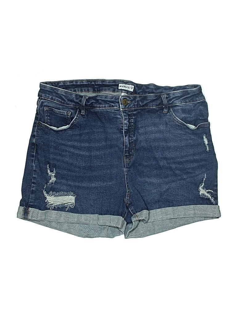 Pre-owned Ava & Viv Denim Shorts In Blue