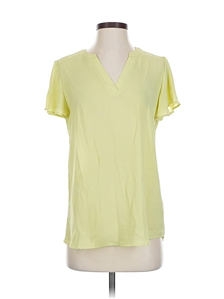 Pre-owned Maurices Short Sleeve Blouse In Green
