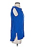 Halston Heritage 100% Silk Blue Sleeveless Silk Top Size XS - photo 4