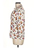 Zara Basic 100% Viscose Floral White 3/4 Sleeve Blouse Size M - photo 5