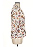 Zara Basic 100% Viscose Floral White 3/4 Sleeve Blouse Size M - photo 4