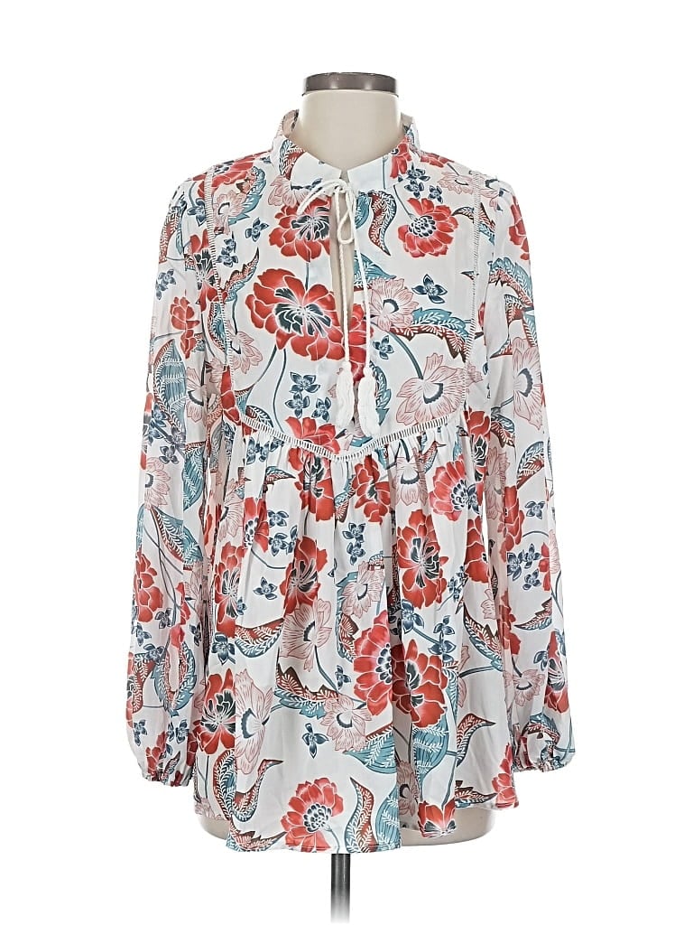 UNBRANDED Pre-owned Long Sleeve Blouse In White