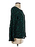 L'Agence Animal Print Green Teal Long Sleeve Blouse Size XS (0) - photo 4