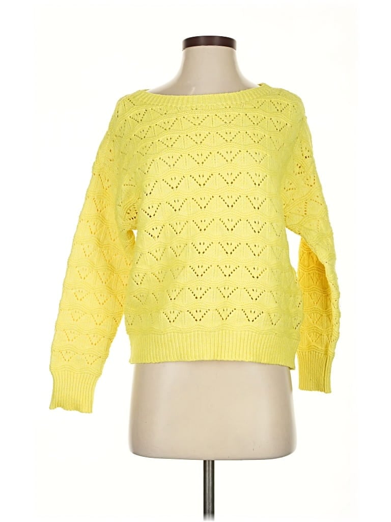 Pre-owned Maurices Pullover Sweater In Yellow