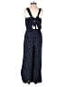 Ann Taylor LOFT 100% Rayon Polka Dots Blue Jumpsuit Size 00 - photo 2