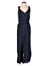 Ann Taylor LOFT 100% Rayon Polka Dots Blue Jumpsuit Size 00 - photo 1