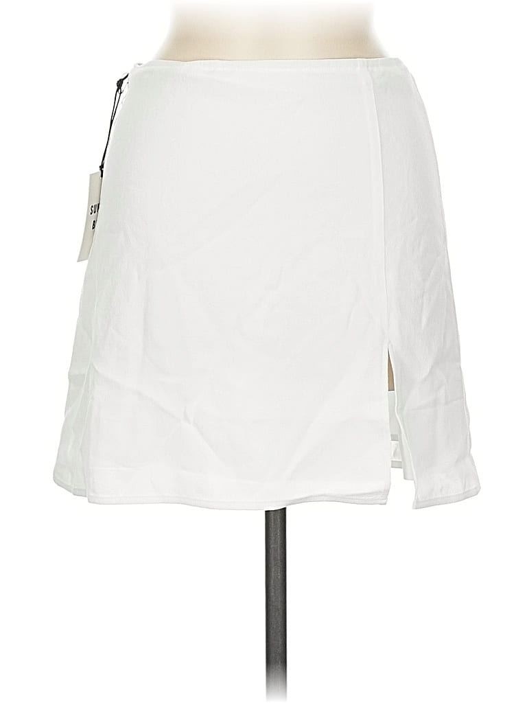 Pre-owned Sunday Best Casual Skirt In White