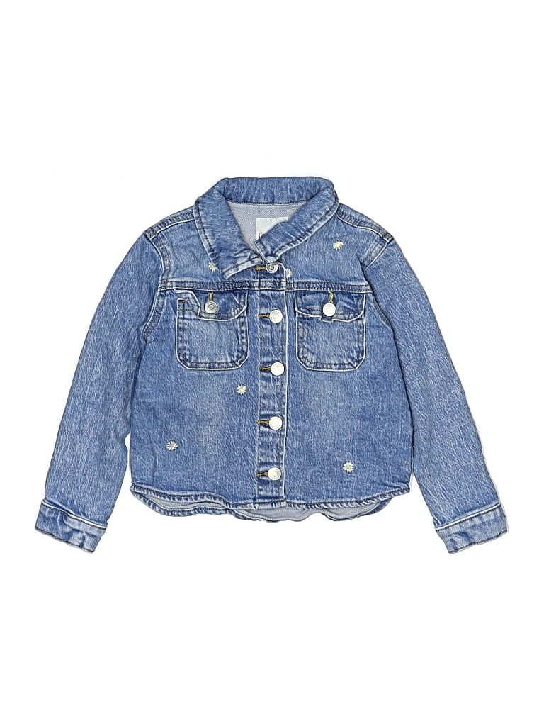 Pre-owned Cat & Jack Kids' Denim Jacket In Blue