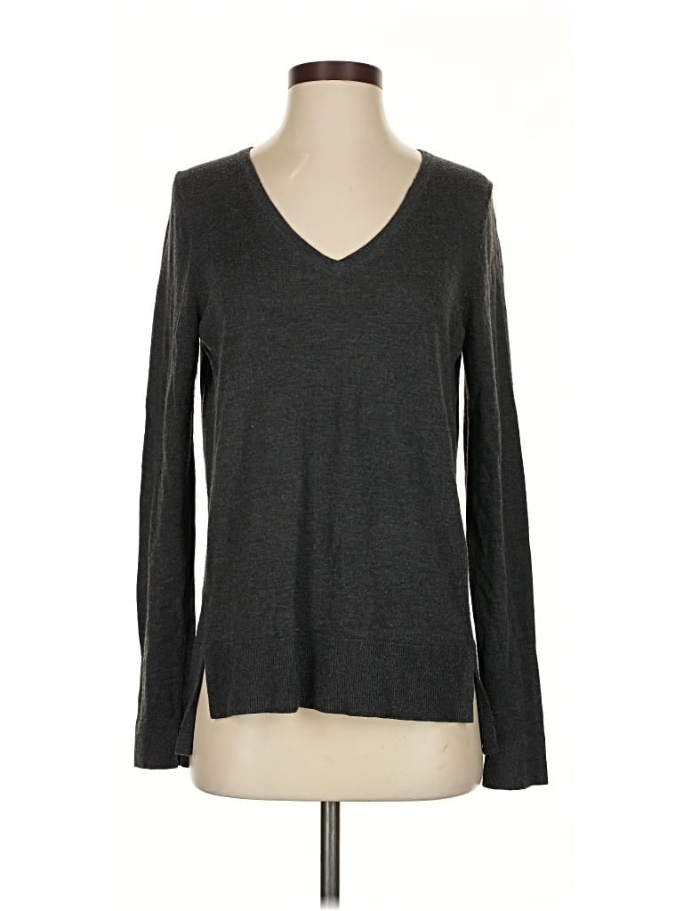 Pre-owned Ann Taylor Loft Pullover Sweater In Gray