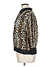 Alberto Makali 100% Polyester Animal Print Brown Gold 3/4 Sleeve Blouse Size XL - photo 5