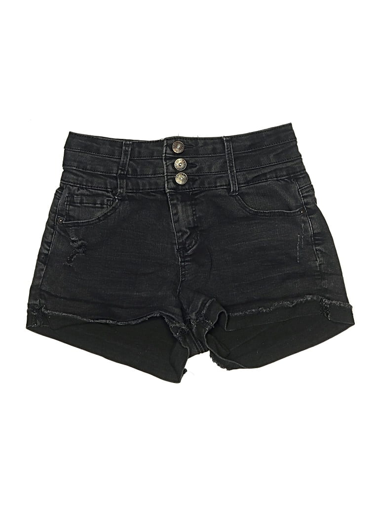 Pre-owned Vanilla Star Denim Shorts In Black