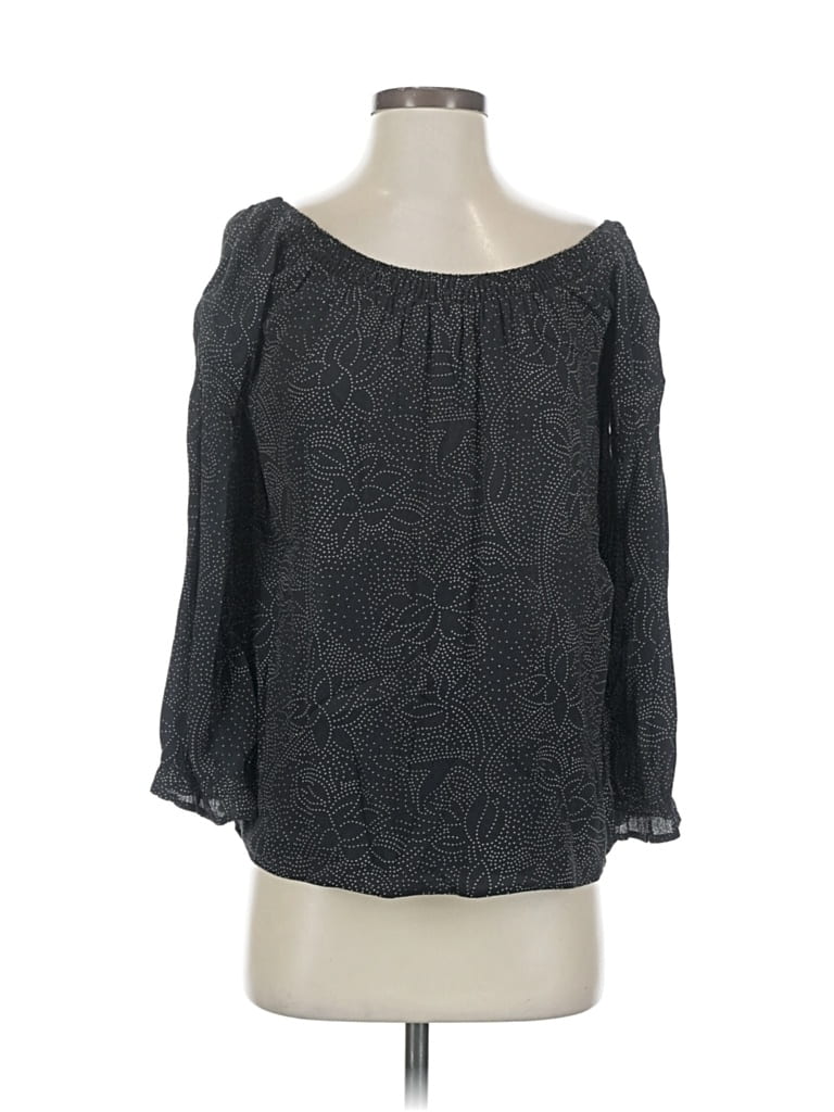 Pre-owned Knot Sisters 3/4 Sleeve Blouse In Gray