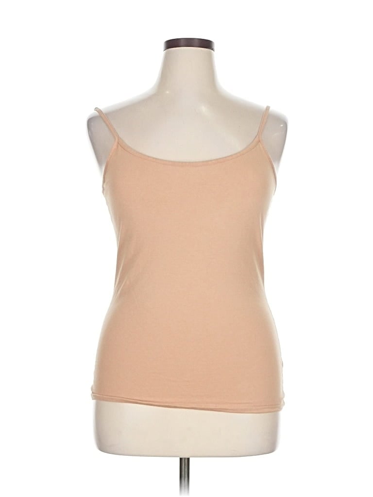Pre-owned Just Be ... Tank Top Tan Strapless Neckline Tops In Brown