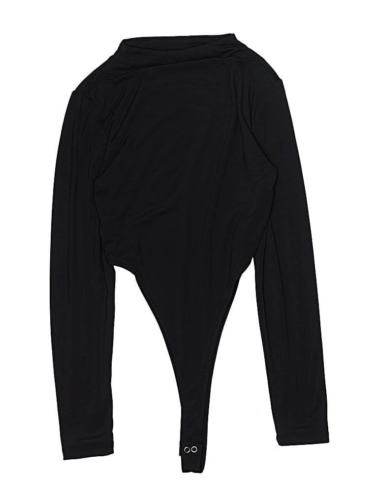 Pre-owned Reoria Long Sleeve Top Black Turtleneck Tops