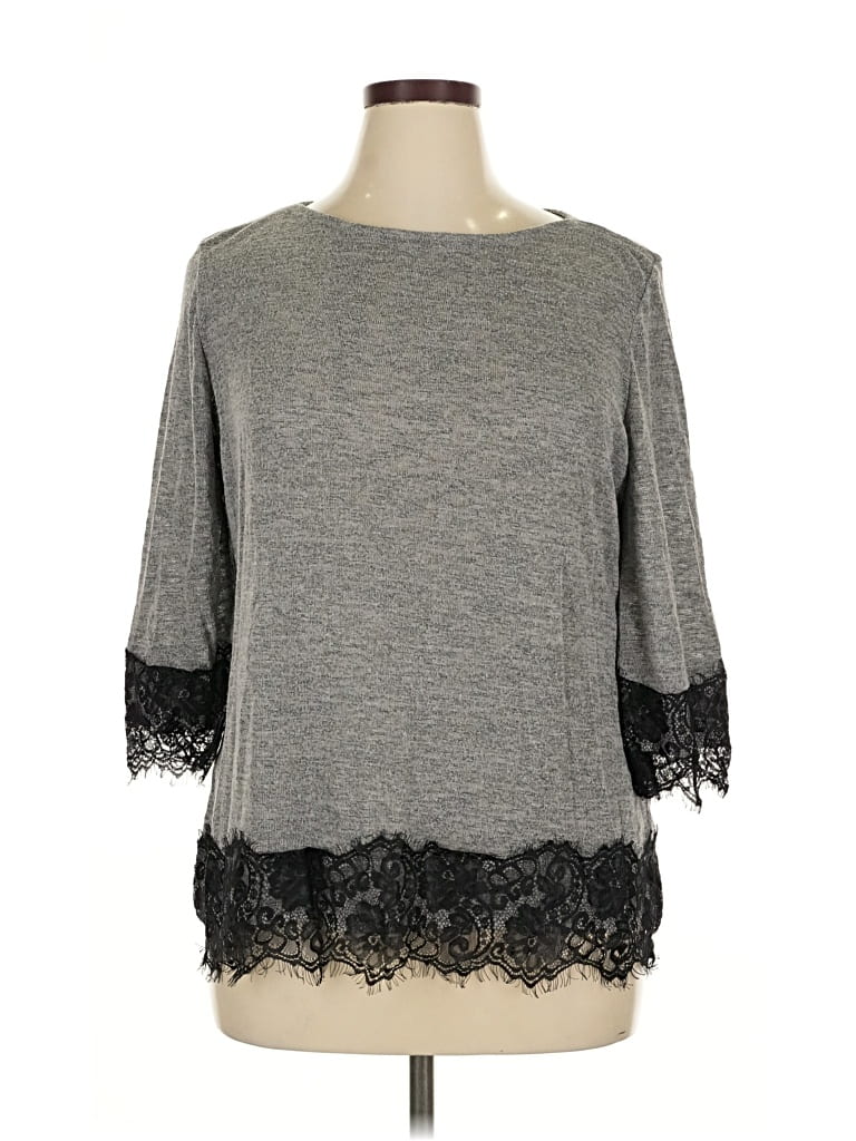 Pre-owned Soho Jeans New York & Company Pullover Sweater In Gray