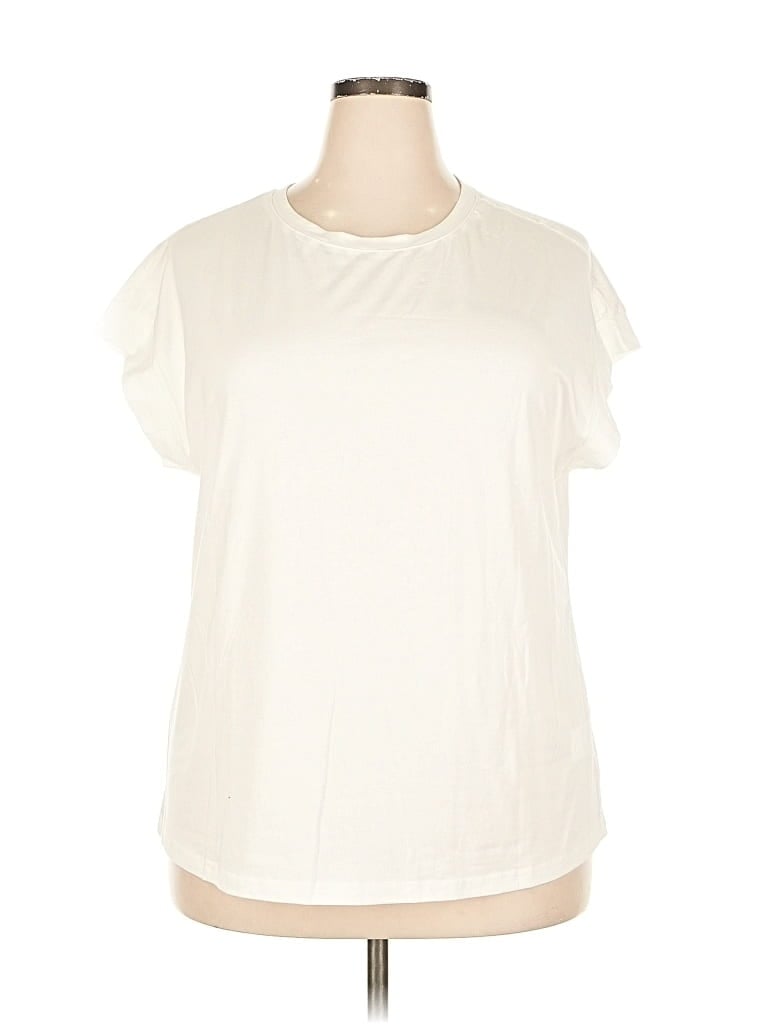 UNBRANDED Pre-owned Short Sleeve T-shirt In White